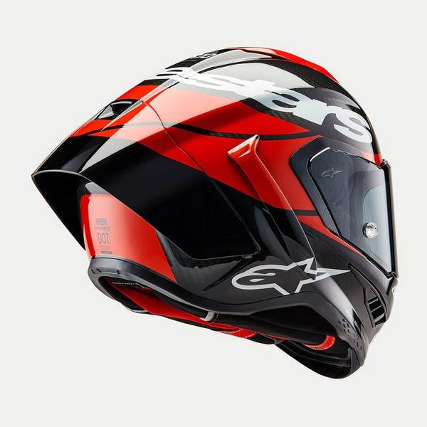 Alpinestars Supertech R10 Element Sort/Carbon/Rød/Hvit